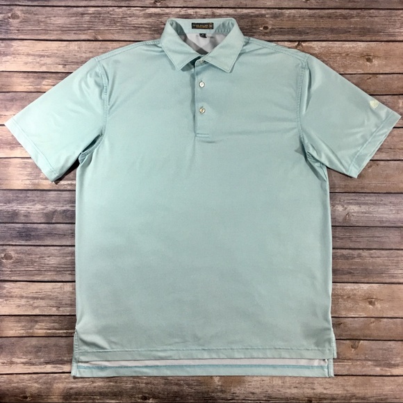Peter Millar Other - Peter Millar Men’s Light Aqua Polo Shirt (Size M)